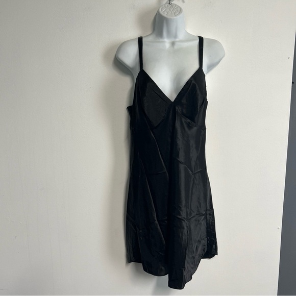 NWOT WORTHINGTON  2 Piece Size 12 Lingerie Black Floral Lace Robe Black Nightie - Picture 2 of 16